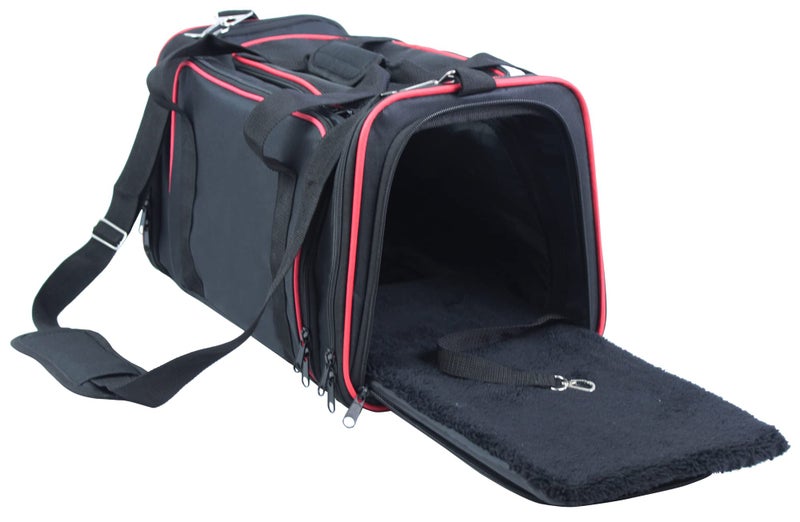 EliteField Expandable Soft Pet Carrier (3 Year Warranty, Airline Approved), Multiple Sizes and Colors Available (20" L x 12" W x 11" H, Black) - Image 4